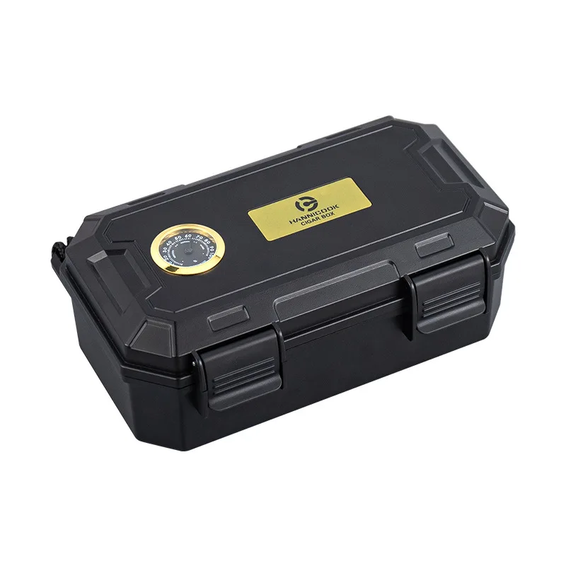 Cigar Portable Case Airtight  Waterproof Innovative Double-Layer High Capacity Humidor for Ten Cigars