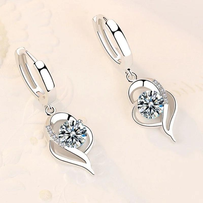 Pendientes Plata Esterlina Zirconia Multicolor - usage example