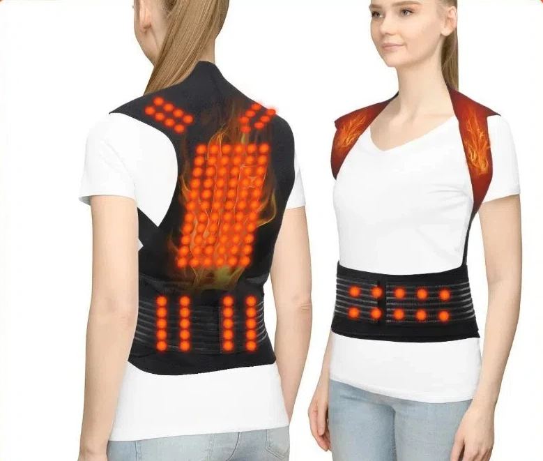 Self-Heating Back Support Belt Magnetic Therapy Shoulder Spine Lumbar Neck Brace Waist Posture Corrector Vest Corset