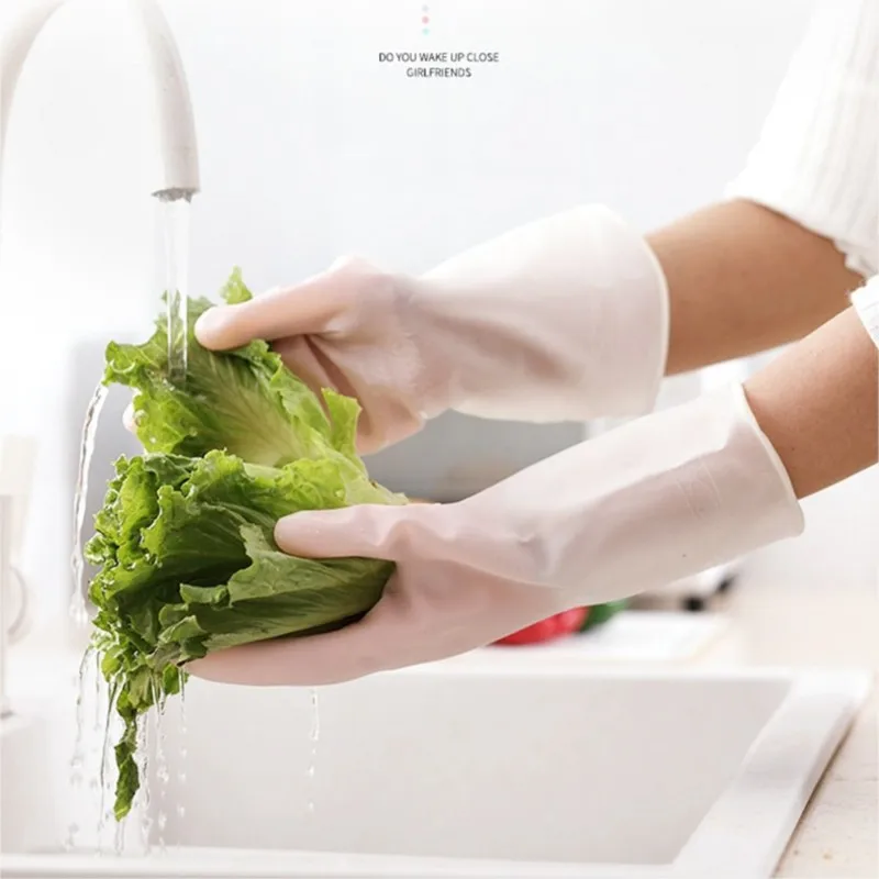

Durable Kitchen Gloves for Women - Waterproof & Comfortable Household Cleaning Essential #2723