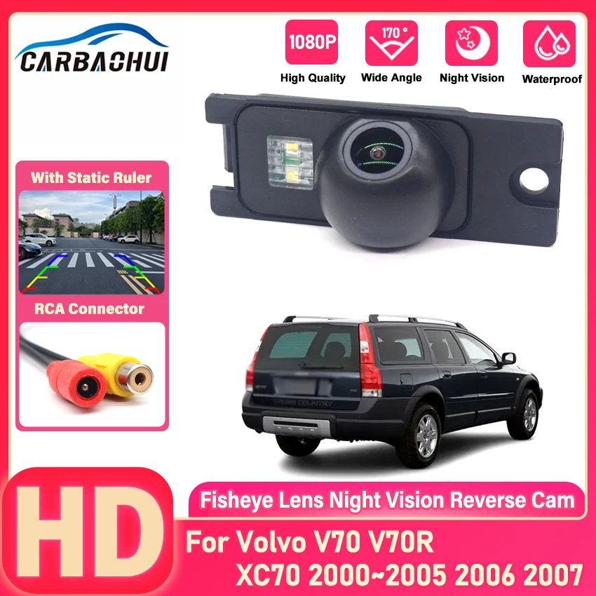 Rear View Reverse Camera For Volvo V70 V70R XC70 2000 2001 2002 2003 2004 2005 2006 2007 CCD Full HD Night Vision Back up Camera