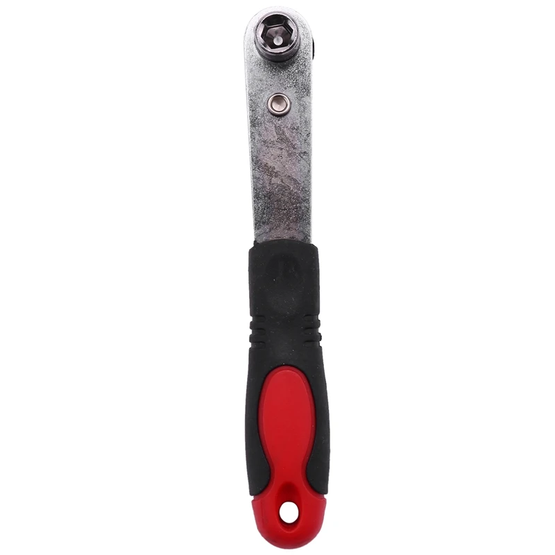 Mini Rapid Ratchet Wrench 1/4 Inch Red With Motorcycle Durable Polishing Rustproof Metallic Wire Brush Cleaning Tool S