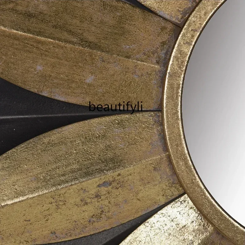 

YA17 Advanced shape, rechargeable, sun European-style appearance Han Xiaogao sense clear decorative mirror wooden flower