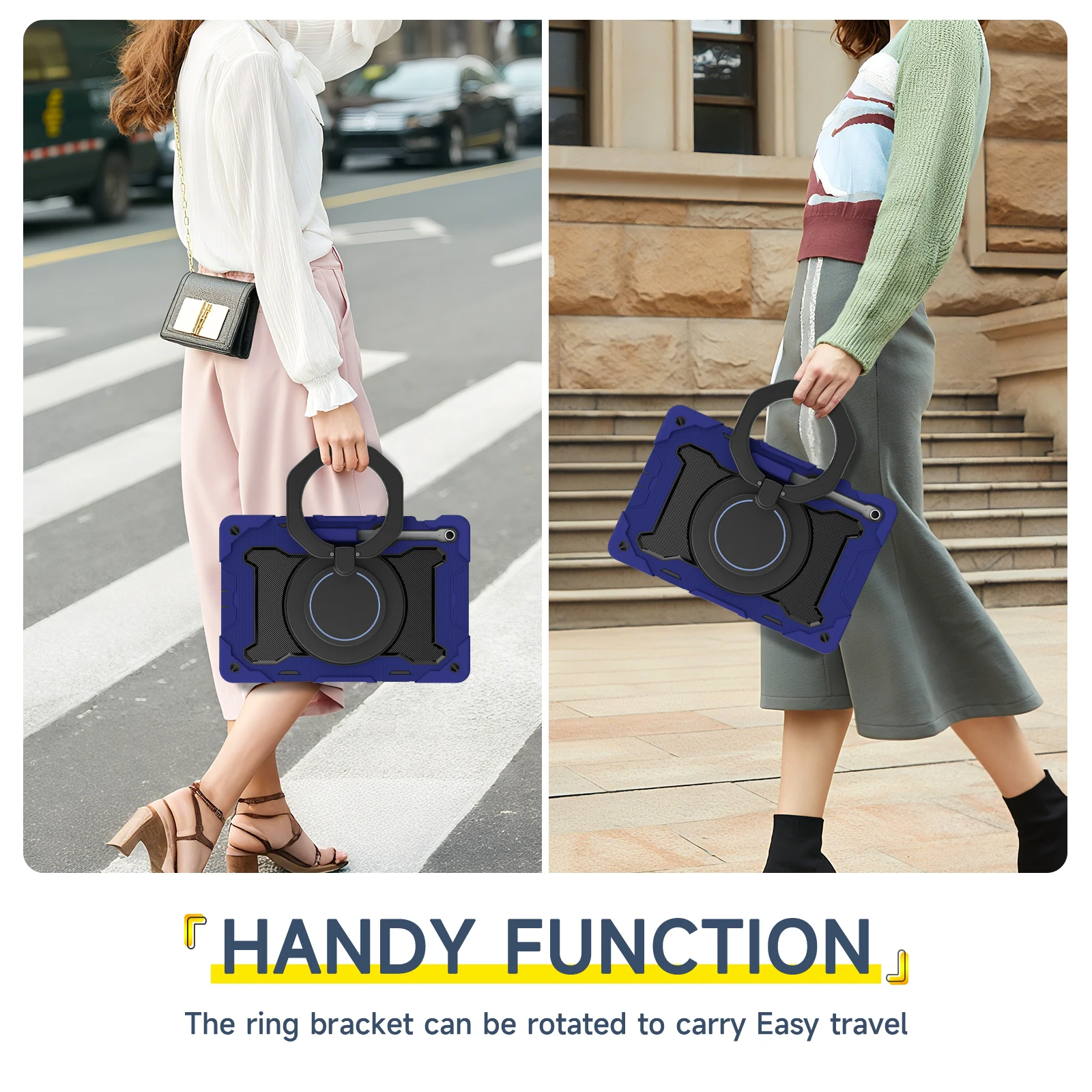 

Rotating Handle Grip Case For Samsung Tab S10 FE Plus 13.1 SM-X620 S9 S8 Ultra 14.6 X920 X910 X900 S10 S9 S8 S7 S7 FE Plus 12.4"