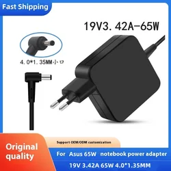 19V 3.42A 65W 4.0*1.35 Power Charger Laptop Adapter For Asus Zenbook UX32VD UX305CA UX31a X201e UX305F S200E VM520U R45 ADP-65DW