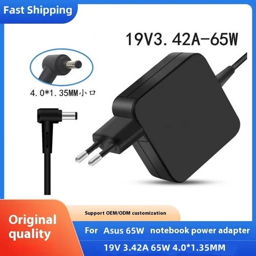Imagen 1 del producto 19V 3.42A 65W 4,0*1,35 cargador de corriente adaptador de ordenador portátil para Asus Zenbook UX32VD UX305CA UX31a X201e UX305F S200E VM520U R45 ADP-65DW