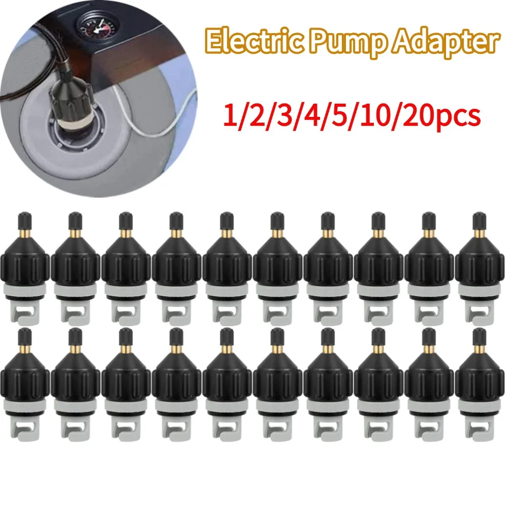 محول المضخة الكهربائية كاياك مجداف مجلس صمام الهواء قارب قابل للنفخ ملحق فوهة الهواء كاياك صمام الهواء تحويل رئيس محول