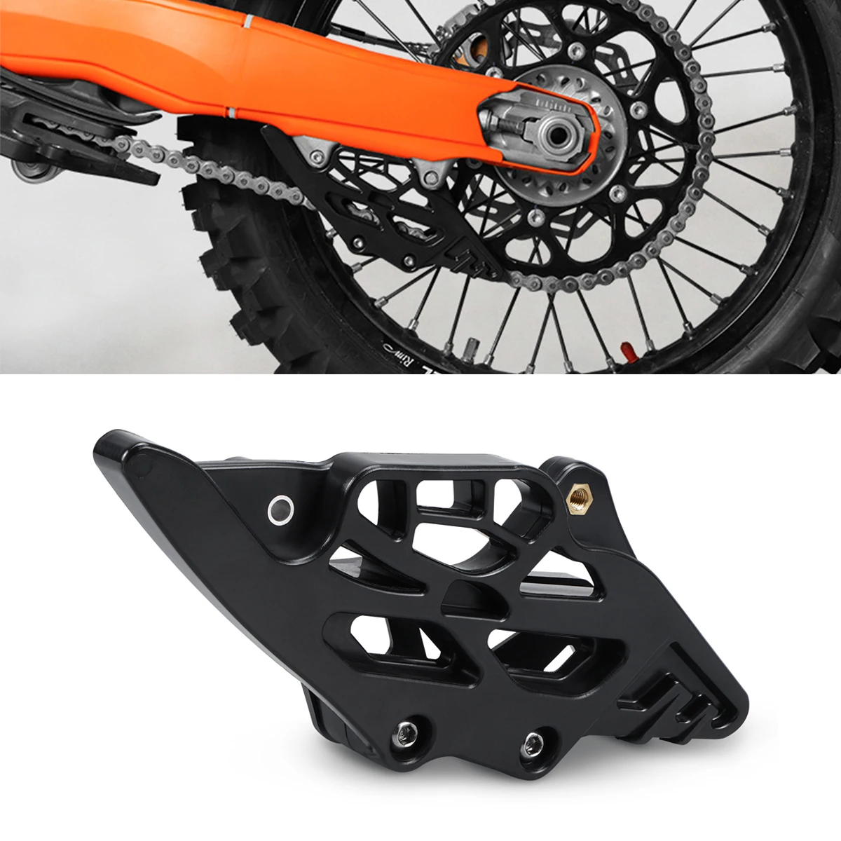

NICECNC For Husqvarna TE 300 2024 TE 250 FE 250 FE 350 FE 450 501 Rear Chain Guide Guard TC 125 TX 300 FC 250 FC 450 2023-2024