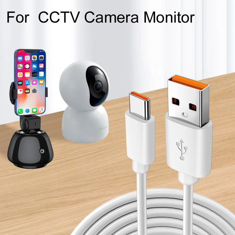 USB To 6A Type C 2.1A Micro Cable For Xiaomi Redmi Huawei Mobile Phones Charging Cable VR CCTV Camera 2M 3M 5M 8M 10M 12M 14M