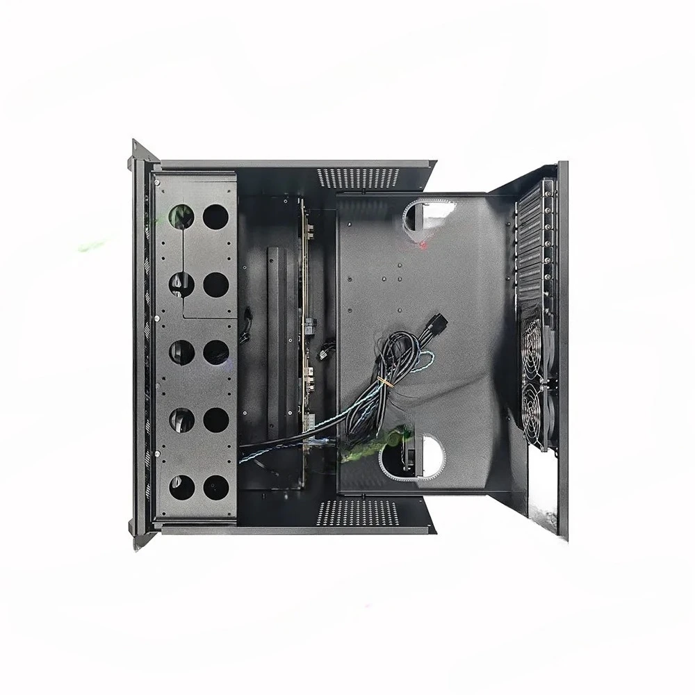 12-Disk for  NAS Chassis Rack Storage Server 360 Water Cooling Support for ATX main board  power full height card slot