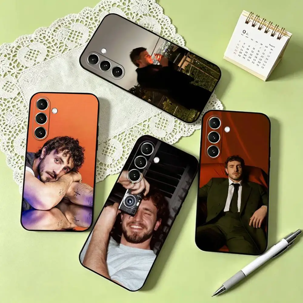 P-Paul M-Mescal Phone Case For Samsung Galaxy A73,A72,A71,A70,A53,A52,A51,Soft Silicone Black Cover