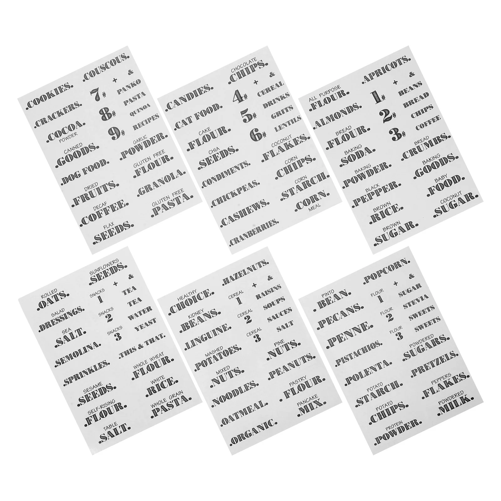 

Transparent Food Storage Labels Waterproof Oil-Proof Stickers For Jars Containers Freezers Kitchen Pantry Organization