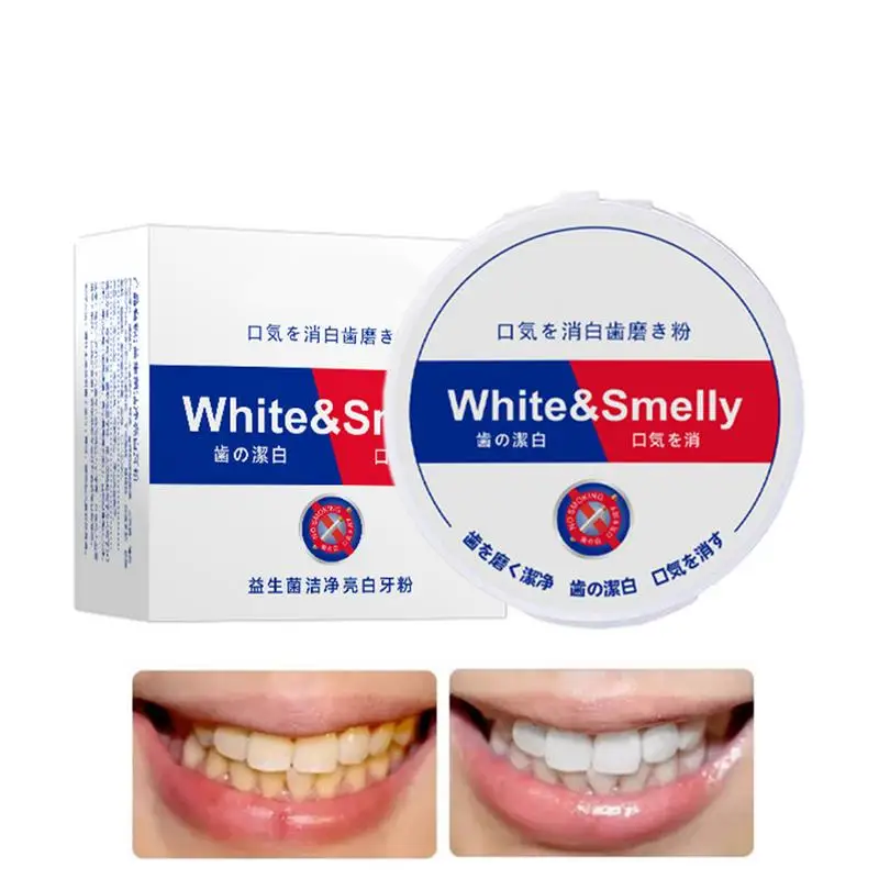 Toothpaste Powder 50g Teeth Stain Remover Powder Gentle Deep Cleaning Teeth Cleaning Tool for Home Dormitory Business Trip