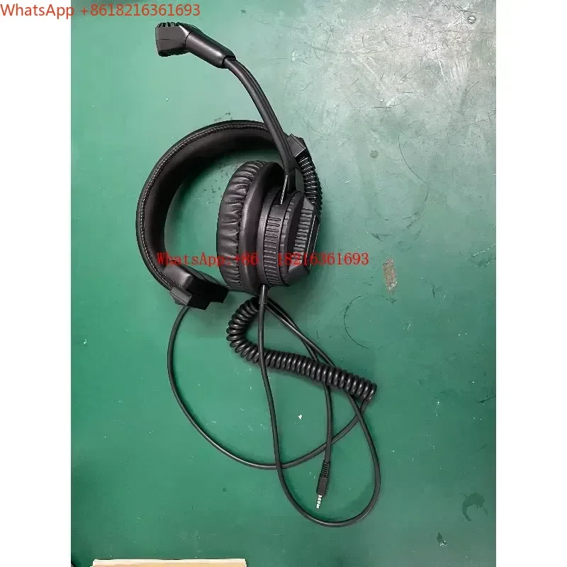 Limited Offer Director's Head Mounted Intercom With Internal Communication, Single Ear Dynamic Coil Microphone Rod Rotating 36