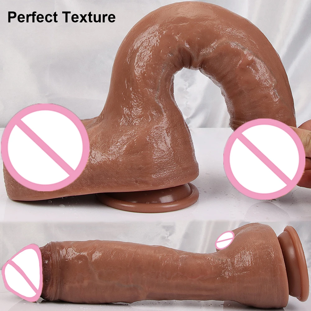 5 Models XXL Dildo Realistic Skin Silicone Penis Soft Huge Dick Strapon Suction Cup Anal Sex Toys For Women Vagina Masturbation