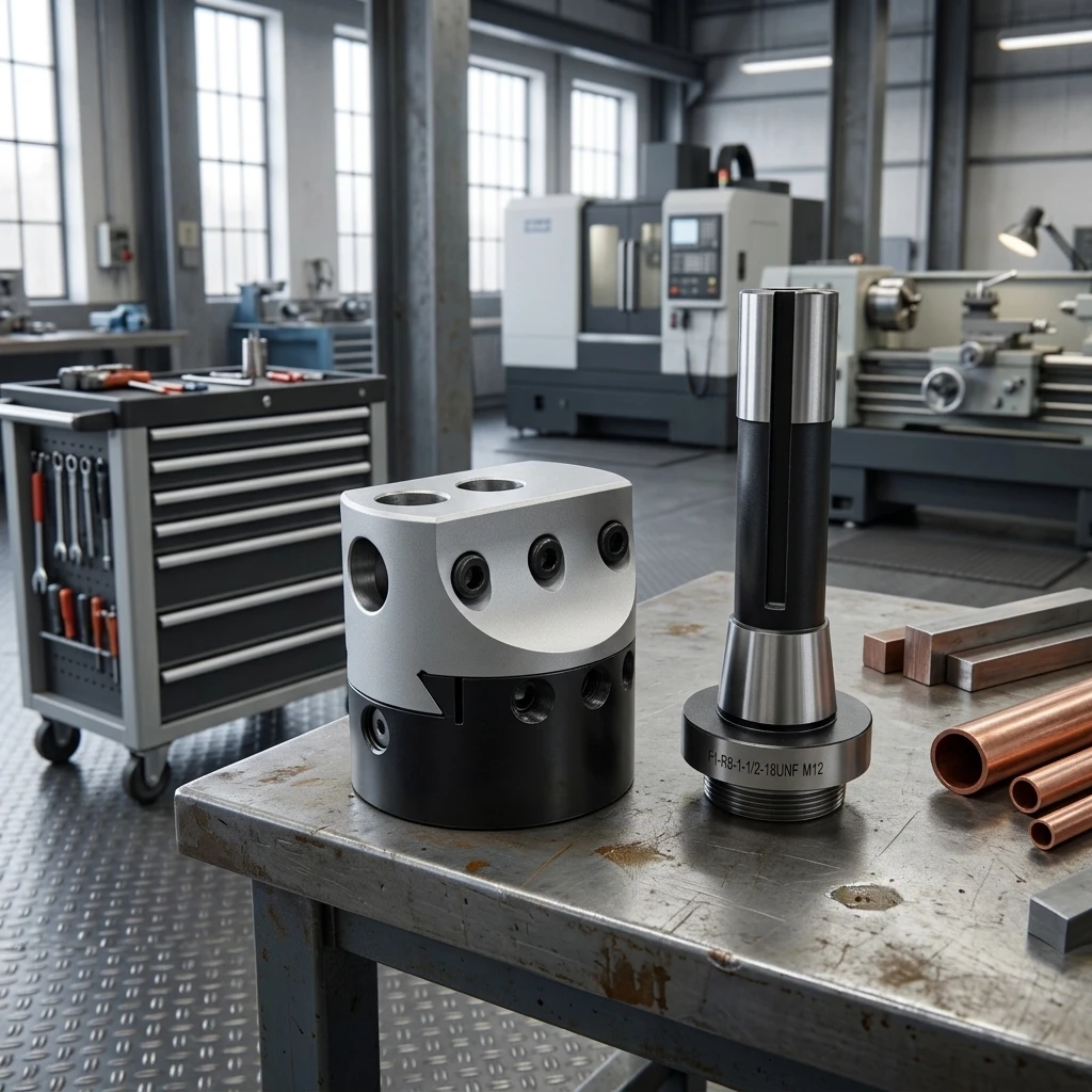 High precision numerical control machine parts, drill head, with drill pipe, suitable for steel processing