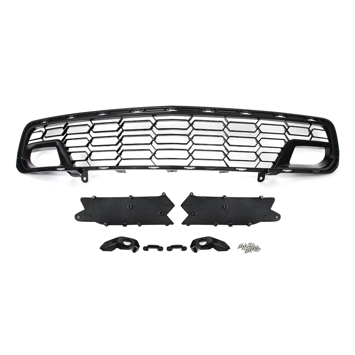 Carbon Flash Front Bumper Grille with Camera Hole For Chverolet Corvette C7 Z06 Z51 2014-2019 Air Inlet Grid Grille Racing Grill