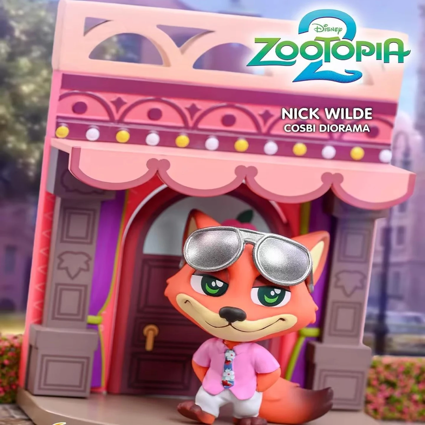 HotToys Zootopia 2 أنيمي الشكل صندوق أعمى لعبة Cosbi Diorama جمع جودي نيك فلاش عمل الشكل سطح المكتب حلية الاطفال هدية