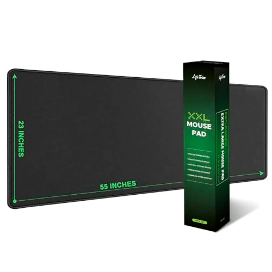 55" x 23" XXL Mouse Pad Gaming 5mm Thick Extended Keyboard Mat Full Desk Cover Pad XXL Mat Giant Extra Large Gaming Mouse Pad X
