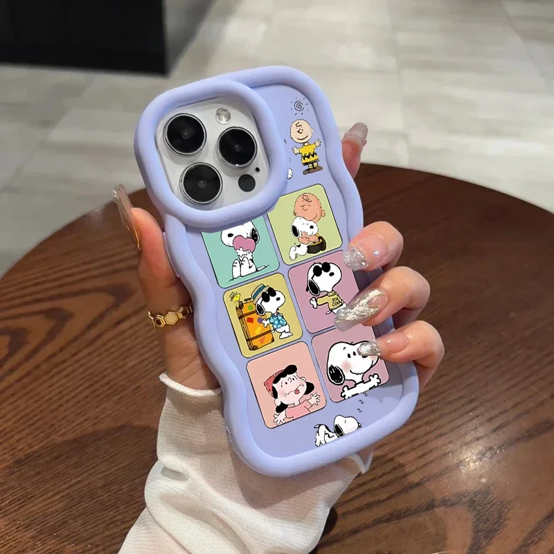 Funda blanda de Snoopy de dibujos animados para Samsung Galaxy A06 A05 A05S A23 A24 A25 A04 A04E A13 A50 A30 A50S A20 A51 A52 A22 A32 A12 A73