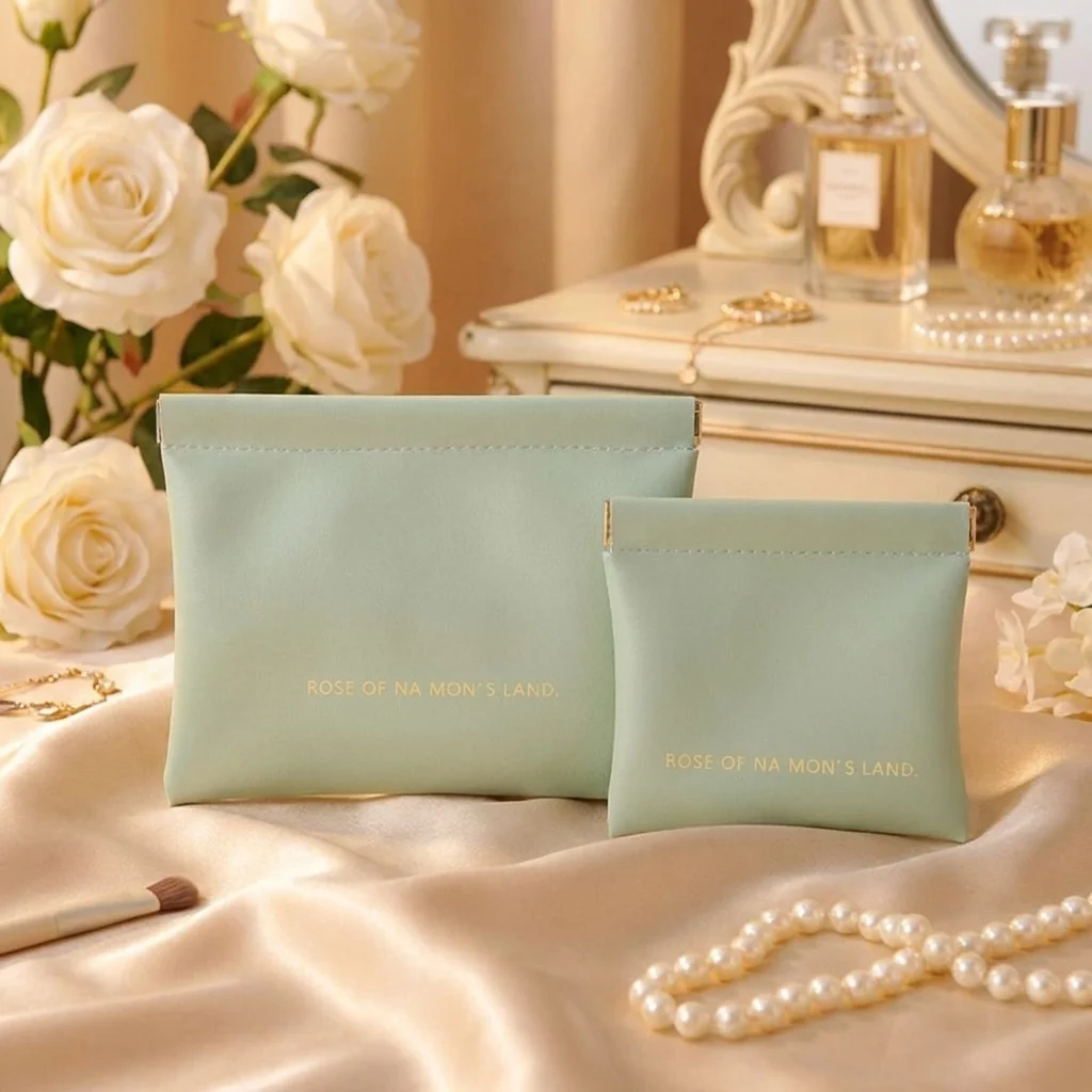 

New High Quality Fashion Simple Lipstick Makeup Bag Mini Portable Cosmetic Organizer Pouch PU Travel Storage Bag Women Girls