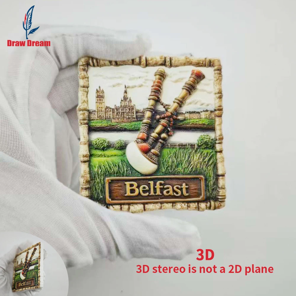 Home Office Belfast - 1개 벨파스트 냉장고 자석, 세계 여행