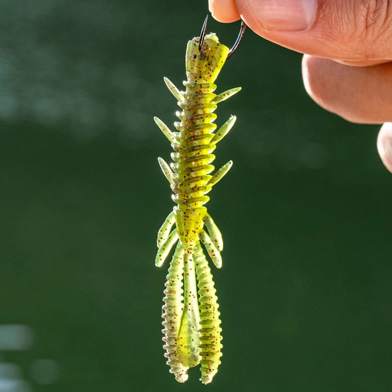 15-teiliges Set Schwimmende Garnelen-Softköder für Drop-Shot-Angeln, Bass, Mandarin-Fisch, Angelwurm-Set, Süßwasser-Angelausrüstung, Sortiertes Set – Detail 14