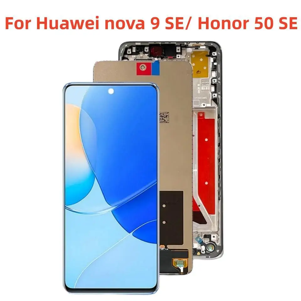 

Original For Huawei nova 9 SE 9SE 5G JLN-LX1 LCD Display Screen Touch Panel Digitizer For Honor 50 SE JLH-AN00 LCD Frame Display