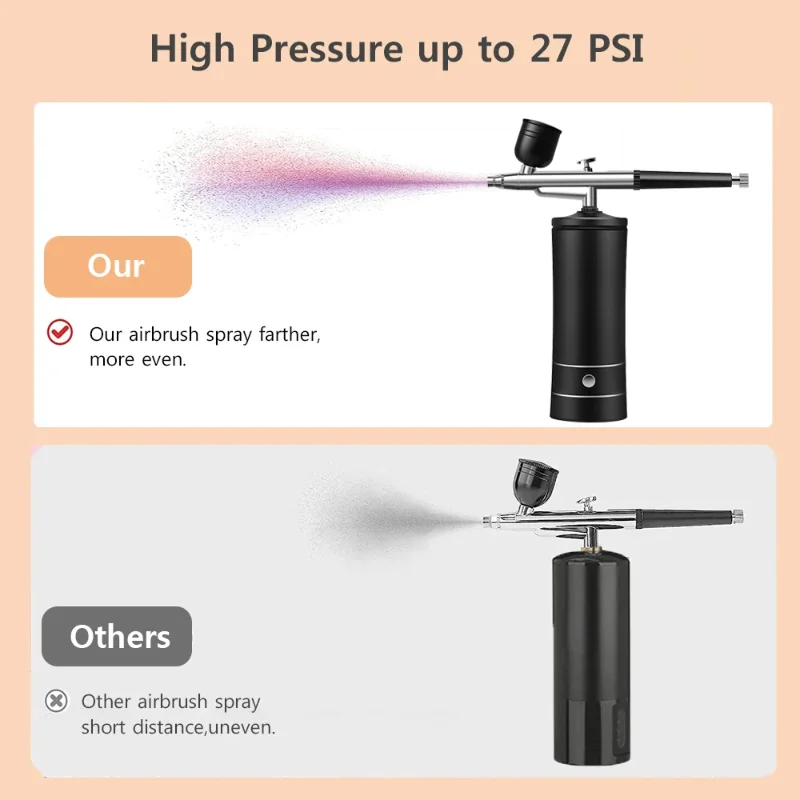 Airbrush Nail Art Painting Kit with Compressor Mini Airbrush for Nail Art Cake Painting Portable Hand Sprayer Gun Airbrush Nail view 6