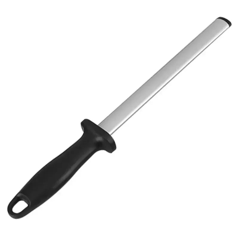 10 بوصة المهنية الكربون الصلب سكين مبراة قضيب اكسسوارات المطبخ سكين شحذ دائم المطبخ outils الملحقات
