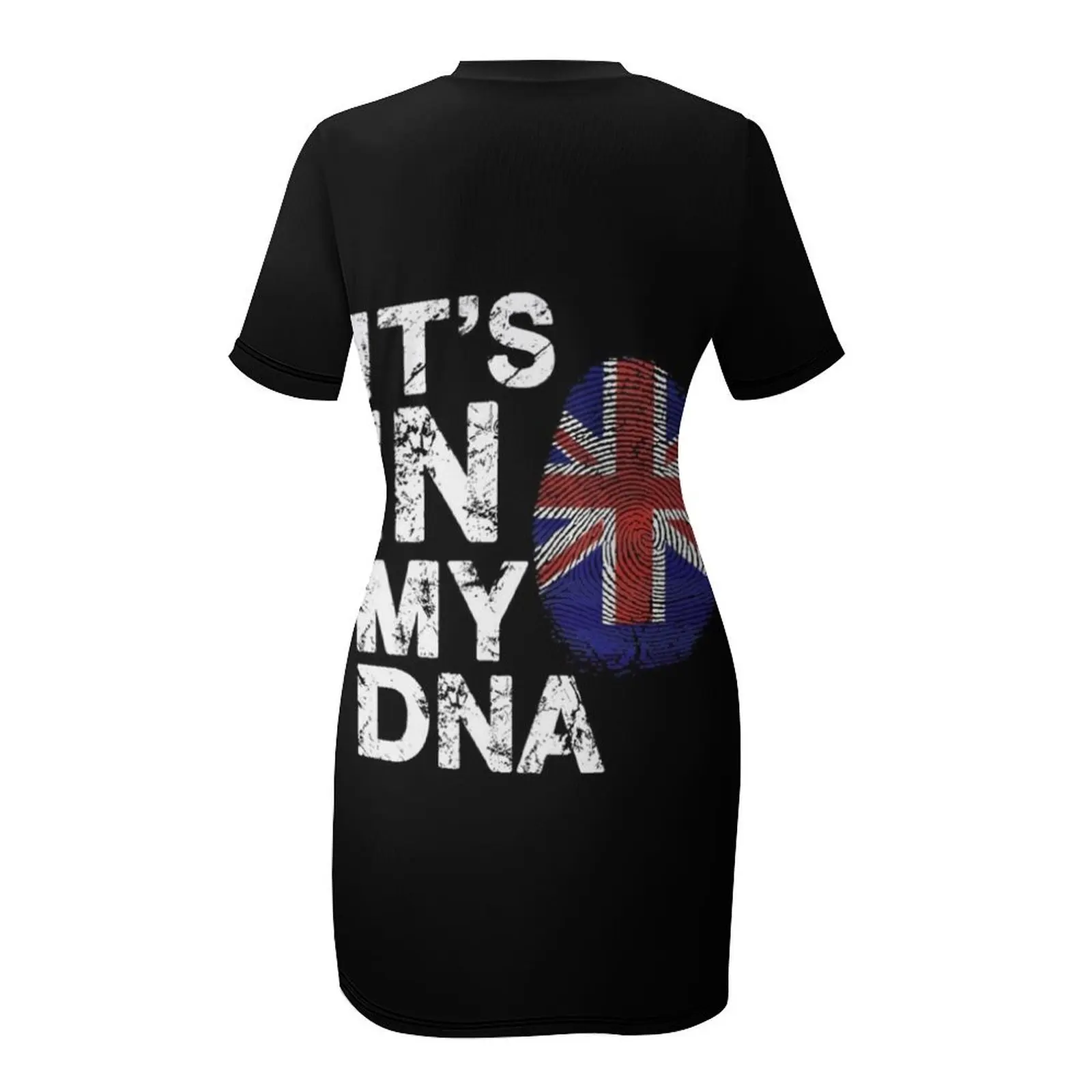 È nel mio DNA bandiera britannica inghilterra regno unito gran bretagna Union Jack t-shirt abito a maniche corte abbigliamento abito da donna