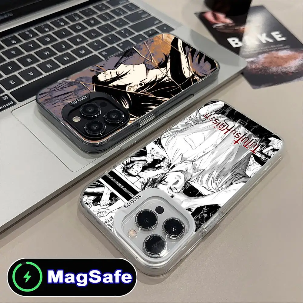 

Чехол для телефона Jujutsu Kaisen Geto Suguru для iPhone 17 16 15 14 13 12 11 Air Pro Max Plus, прозрачный, цветной, с поддержкой MagSafe, класса люкс