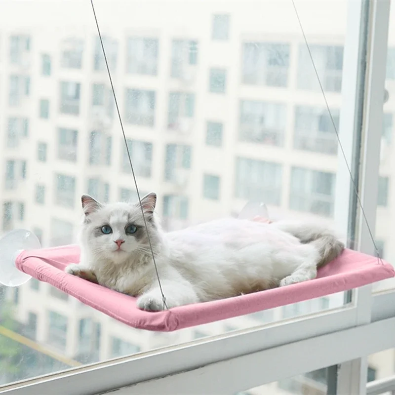 Top selling Hanging Steel Wire Suction Cups Hammock Window Mounted Cat Bed  hammock