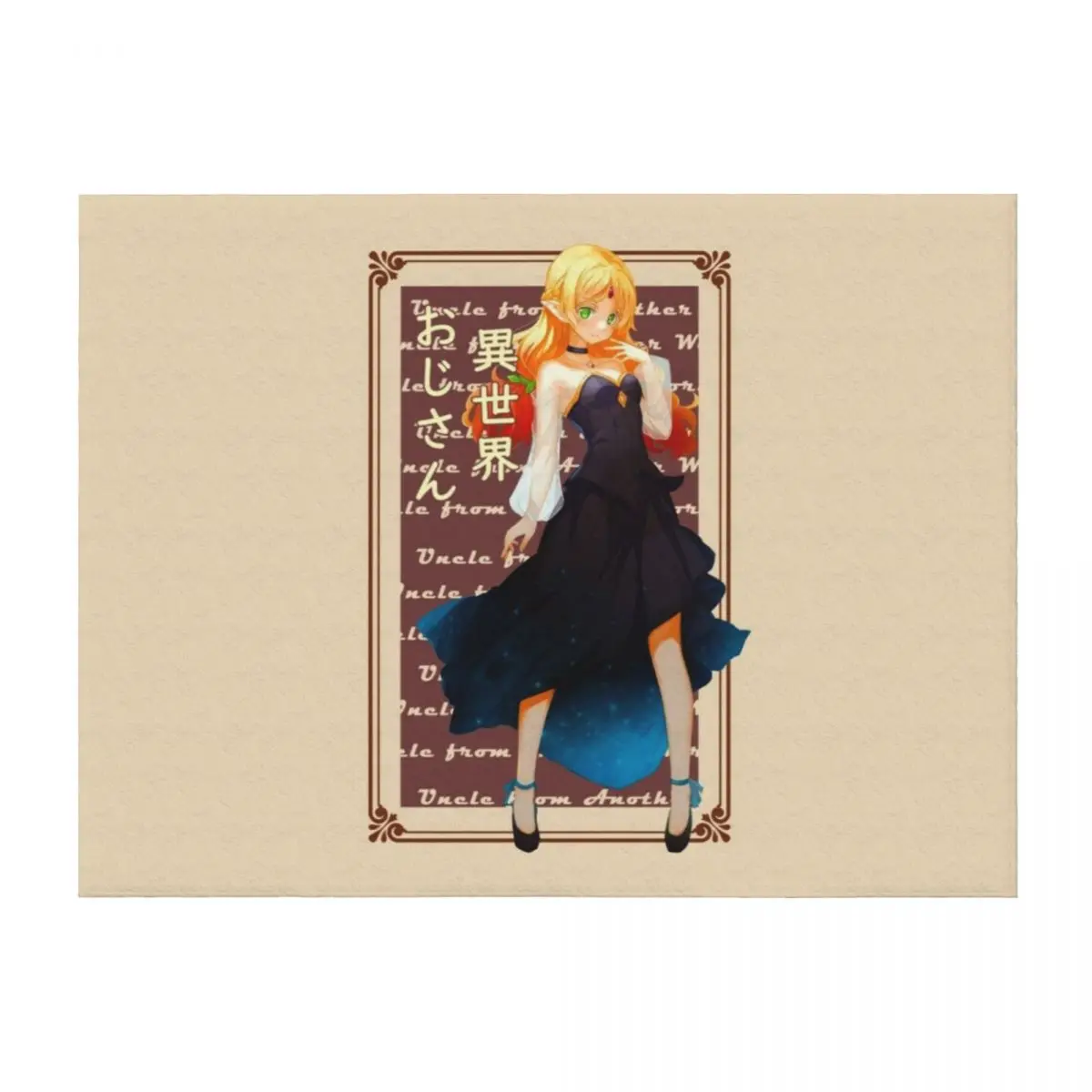 

Tsundere Elf at Party - Uncle from Another World Throw Blanket Kid'S Furrys Plaid on the sofa Blankets For Bed Blankets