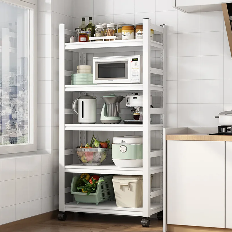 

Portable Kitchen Storage Rack Microwave Oven Pot Holder Multi-layer Home Use Anti-corrosion Cabinet Storage Shelf Organizer