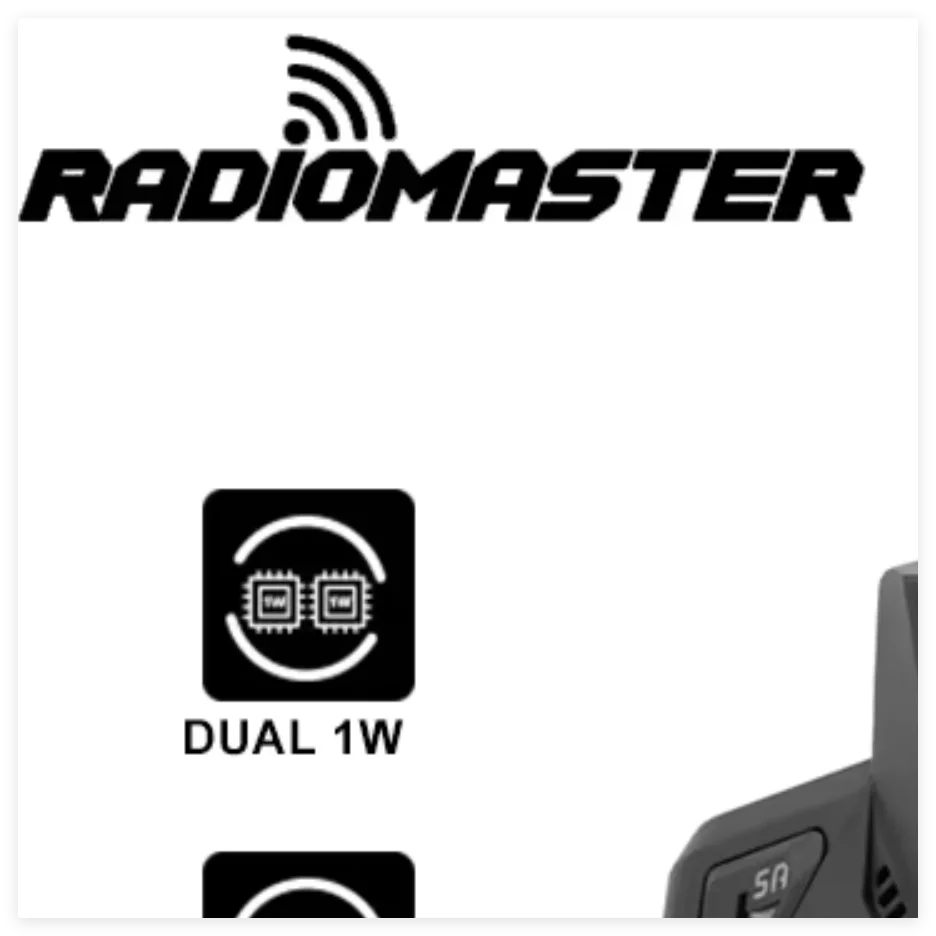 

Radiomaster GX12 Radio Controller Dual-band Antenna Remote Control 16CH 2.4GHz/900MHz Express-LRS Hall Gimbal RC Transmitter