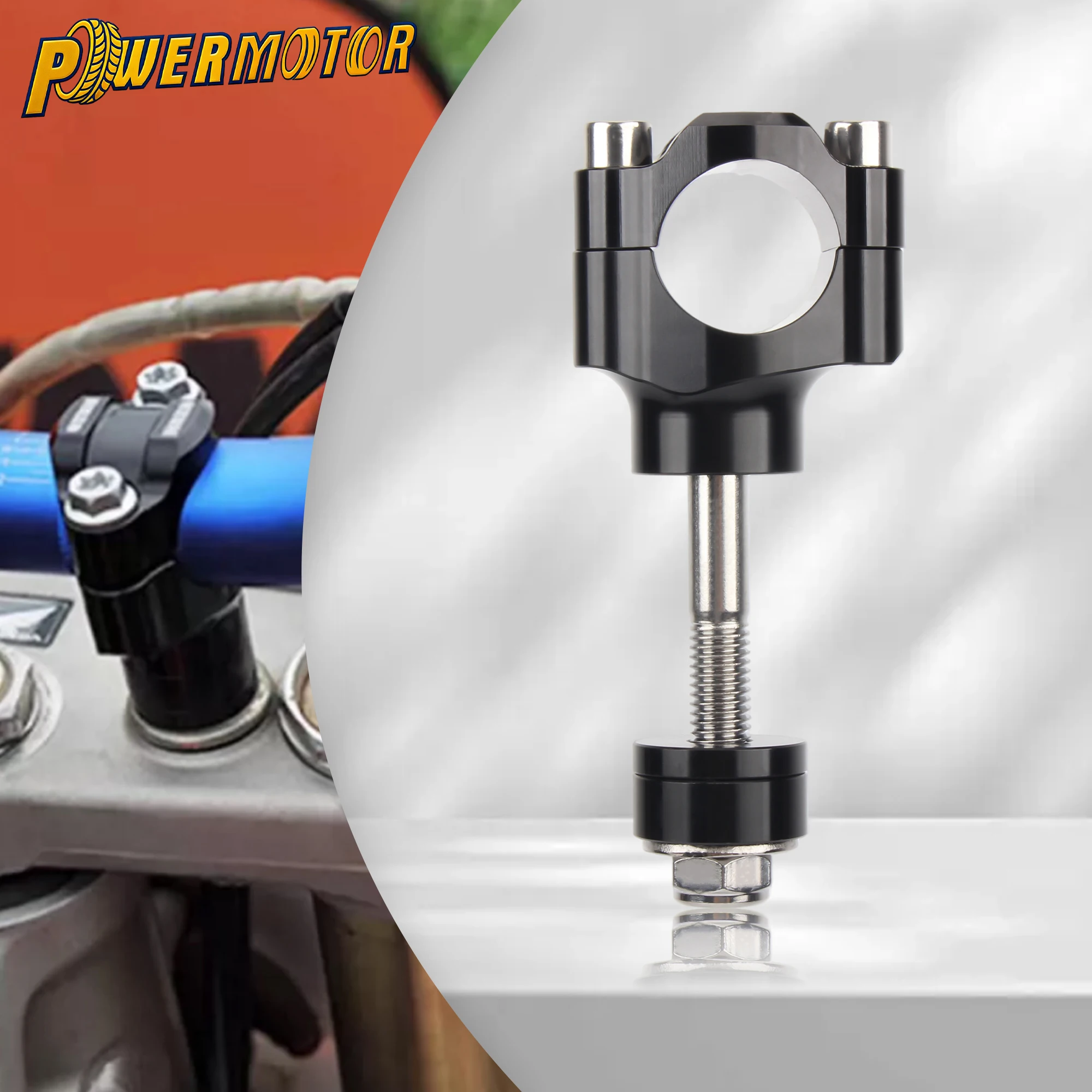 28mm Motorrad CNC Lenkerklemme Aluminium Zubehör für Honda Yamaha KTM Street Bike Motocross Dirt Bike Lenkererhöhungsklemme
