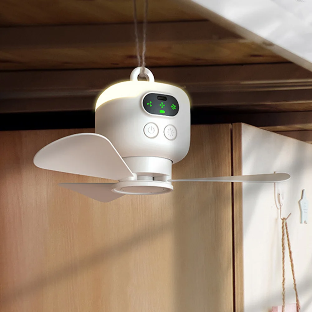 ポータブルシーリングファンライト充電式キャンプファンリモコン付きテントファン屋外キャンプ寮用