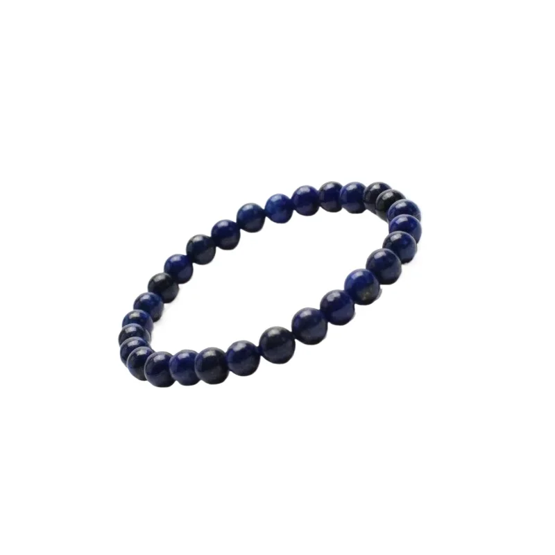 Natural Chakra Lapis Lazuli Stone Carved Crystal Healing Beads Stretch Semi-precious Stones Beaded Bracelets