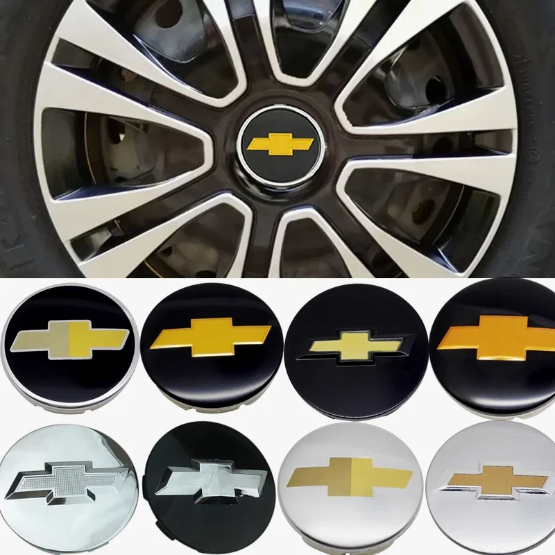 53/58/59/64/83mm 4pcs Car Wheel Center Hub Caps for Chevrolet Cruze Silverado Cavalier Equinox Chevelle Wheel Cover Decoration