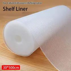 1 Roll Oil-Proof Shelf Liner Home Accessories Washable Non-Slip Mat Non Adhesive Sticker Drawers Cabinet Liner