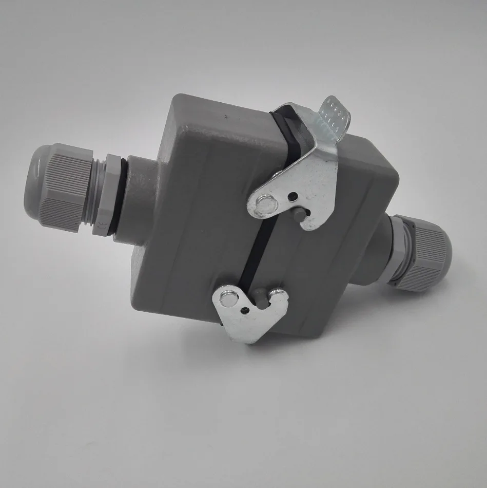 Heavy duty rectangular aviation plug hot runner mold connector, industrial waterproof connector HDC-HE-016