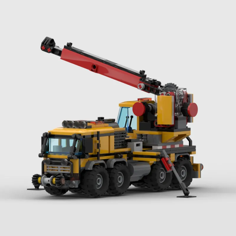 MOC Kreatives Dschungel-Lastwagen-Modell mit Anhänger, Bausteine, Erwachsenen-Puzzle, Montage-Spielzeug, Geburtstagsgeschenk, Dekoration – Detail 1