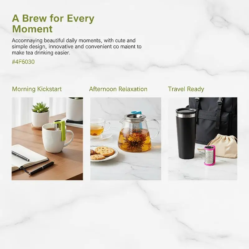 Creative Hanging On Cup Tea Strainer Cup Clamp Food Grade Stainless Steel Clip Tea Infuser With Handle 1PC