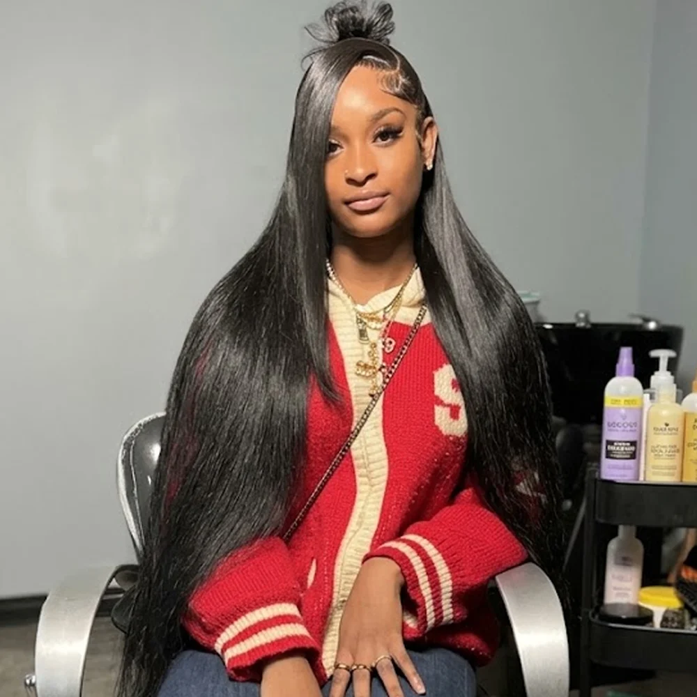 Rosa Beauty 250 Density 13x4 Straight Lace Front Wigs Human Hair Pre Plucked 13x6 HD Transparent Lace Front Wigs Human Hair For Black Women Straight 5x5 Glueless Human Hair Wigs