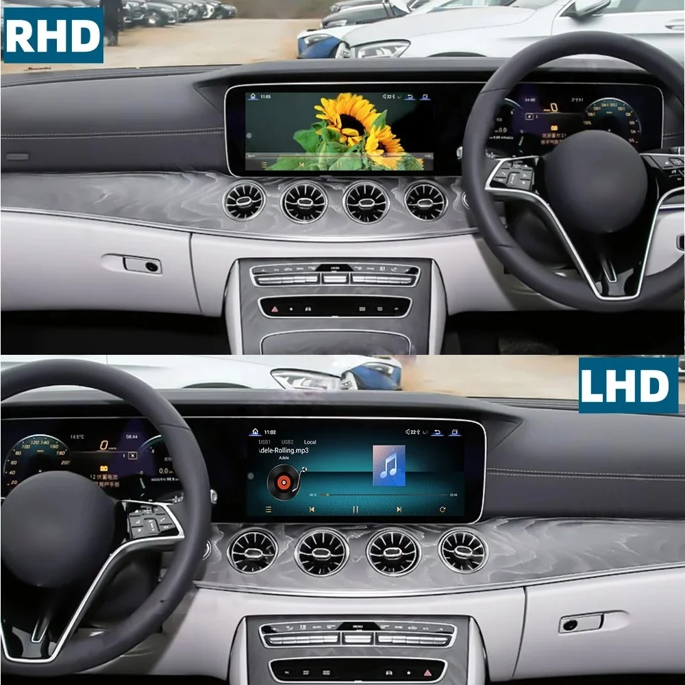 12.3+12.3 inch Wireless CarPlay Multimedia Player Gps Bluetooth For Mercedes-Benz CLS Class W257 2018~2025 Android  Navigation