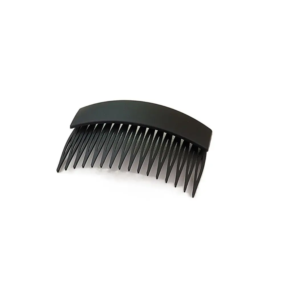 Fashion Solid Color Frosted Hair Comb Teeth Fixed Combs Inserted Comb Hair Accessories Hair Styling Comb Hair Styling Comb Girls