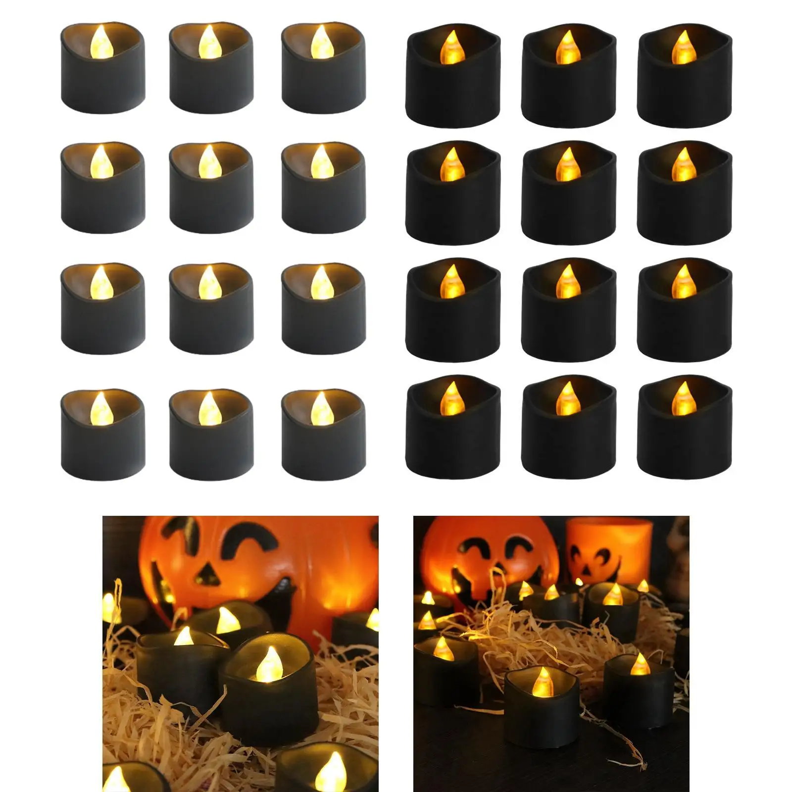 

12x Tea Lights Candles LED Tea Lights for Seasonal & Festival Celebration Theme