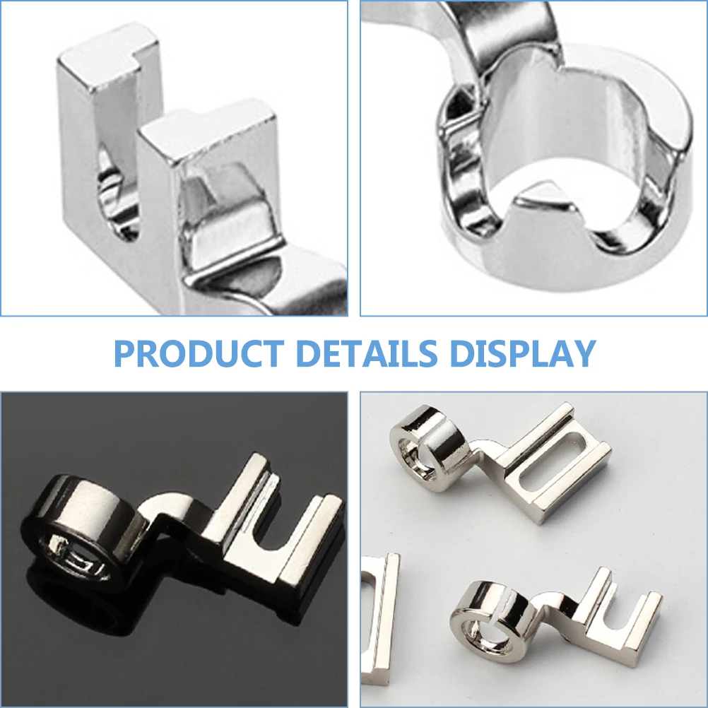 

2Pcs Sewing Machine Presser Foot Zinc Alloy Replaceable Multi function Stitching Feet Lightweight Fabric Industrial Household