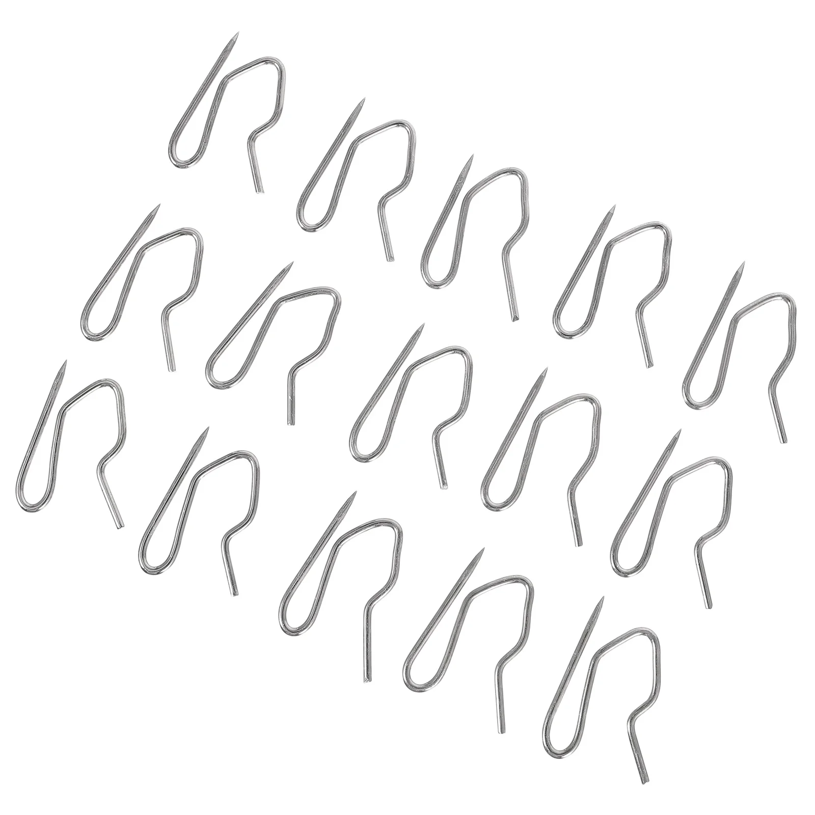 

450Pcs Metal Window Curtain Hooks Simple Atmospheric Design Reusable Long Time Metal Curtain Hooks Drapery Hook